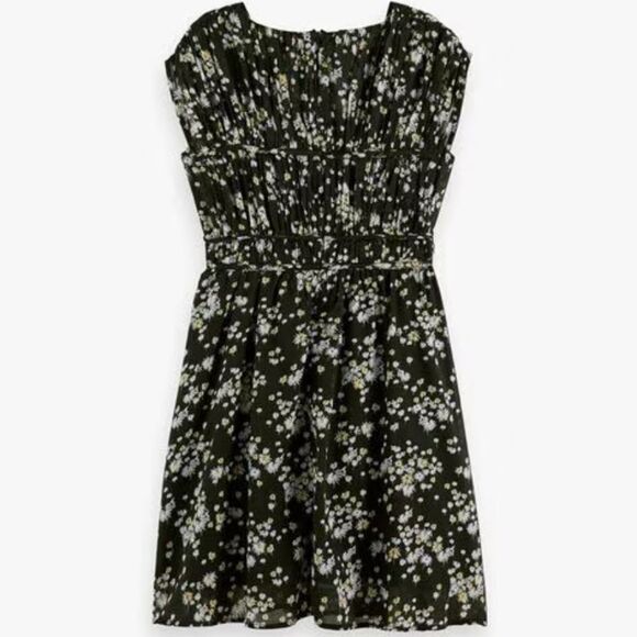 Scotch & Soda V-Neck Fit & Flare Mini Floral Dress in Size 40 - Picture 1 of 11